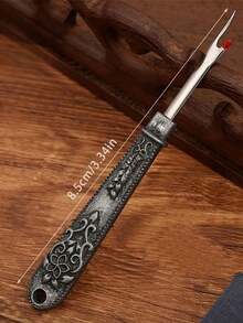 1pc Vintage Sewing Scissors - Ergonomic Handles, Floral Pattern With Red Accents, Available In Multiple Colors, Suitable For Sewing, Embroidery And Crafting - Multicolor - View 8