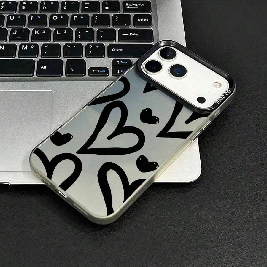 Basic Phone Cases - أسود شفاف - مشاهدة 1