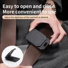 1pc Clip-On Seat Belt Adjuster & Holder - Ergonomic Car Safety Belt Lock Clip, Anti-Choking Position Limiter, Universal Fit For Sedan, SUV & Truck - Multicolor - View 3