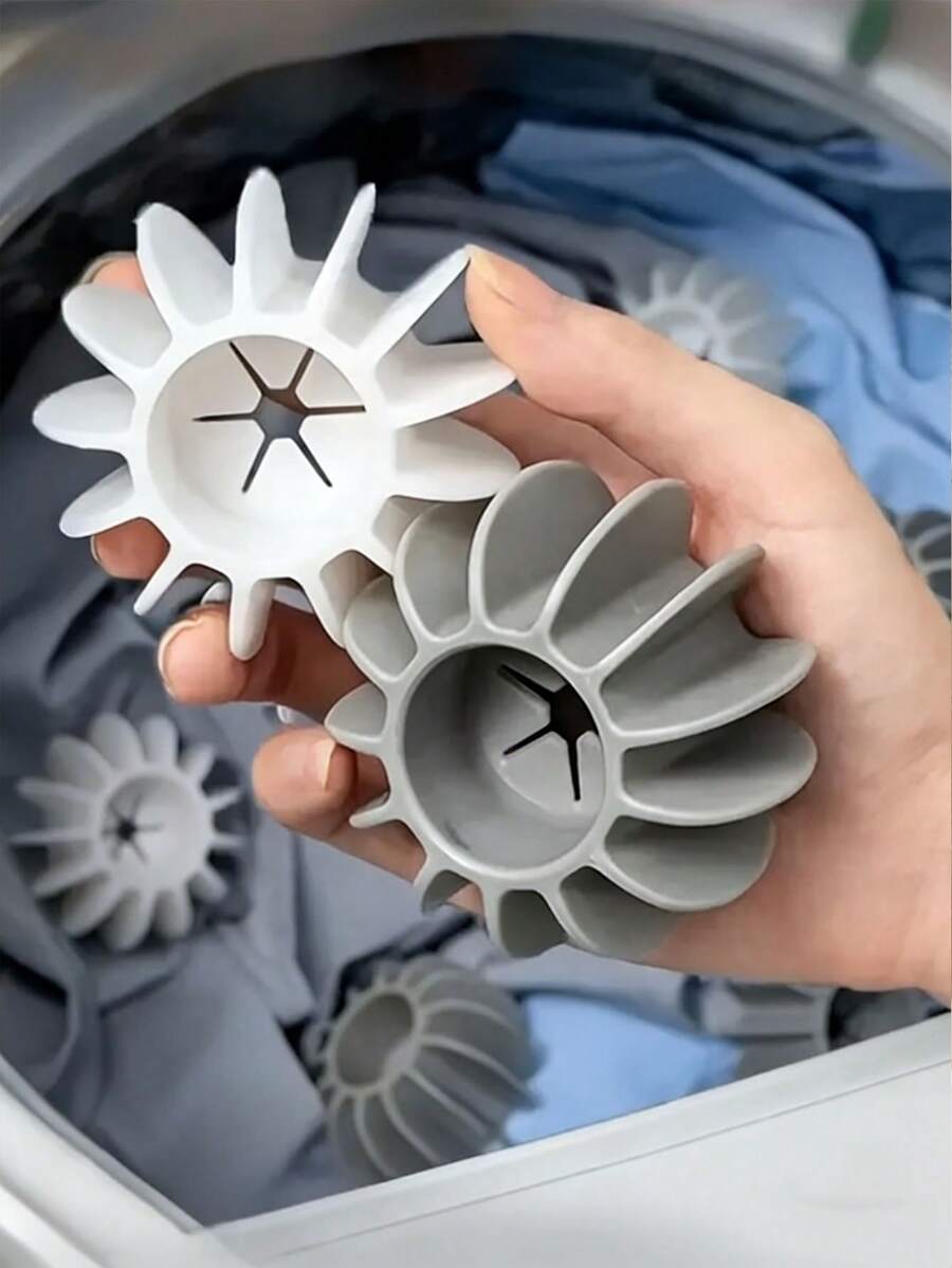 Cute Laundry Cleaning Balls, Reusable High-Efficiency Stain And Hair Removal Accessories, Washing Machine And Dryer Cleaning Balls, Anti-Tangling And Wrinkle-Free, Stain Remover Essential Washing And Drying Auxiliary Tools For Soft And Clean Clothes - Multicolor - View 1