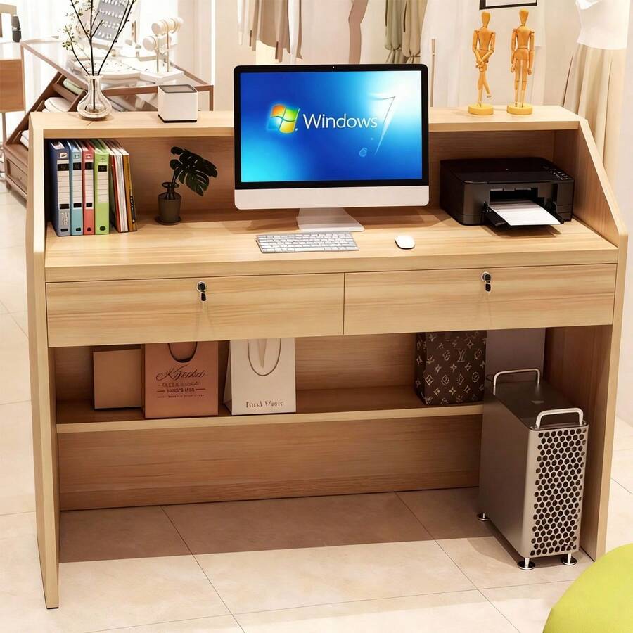 Cajero De Recepción Multifuncional, Adecuado Para Negocios - Multicolor - Ver 1