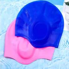 1 件/2 件硅胶游泳帽，带耳罩，防水防滑大号长发游泳帽，适合成人男女 - 彩色 - 查看 16