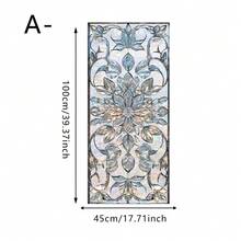 1/4/5片装3D彩虹窗户隐私膜，静电吸附花卉图案玻璃贴纸，防紫外线隔热，适用于家居、客厅、浴室、办公室装饰 - 彩色 - 查看 17
