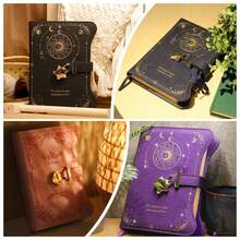 Diario con Cerradura y Llaves para Niña,Diario para niños Con doce constelaciones,180 Páginas Escribible por ambas caras,Con ranura para tarjetas y ranura para bolígrafo,Regalo para Niñas - Rosa - Ver 3