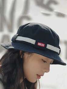 New Spring/Summer Outdoor Sunscreen Bucket Hat For Women, Wide Brim, Sun Protection, Windproof - Multicolor - View 7