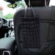 后座纸巾盒 - 重型车载纸巾盒，带网格设计，可安装在座椅靠背或车门上，适用于所有车型（兼容轿车、SUV） - 方便驾驶员和乘客取用 - 泡芙紙巾盒 - 查看 5