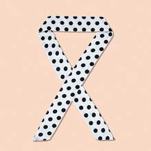 WJ1033 Narrow Long Skinny Neck Silk Scarf Bag Scarf For Handbag 1PC - A - View 24