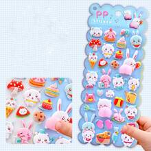 Cute Farting Peach Stickers, Decorative Stickers For Stress Relief, DIY Stationery Stickers - 彩色 - 查看 6