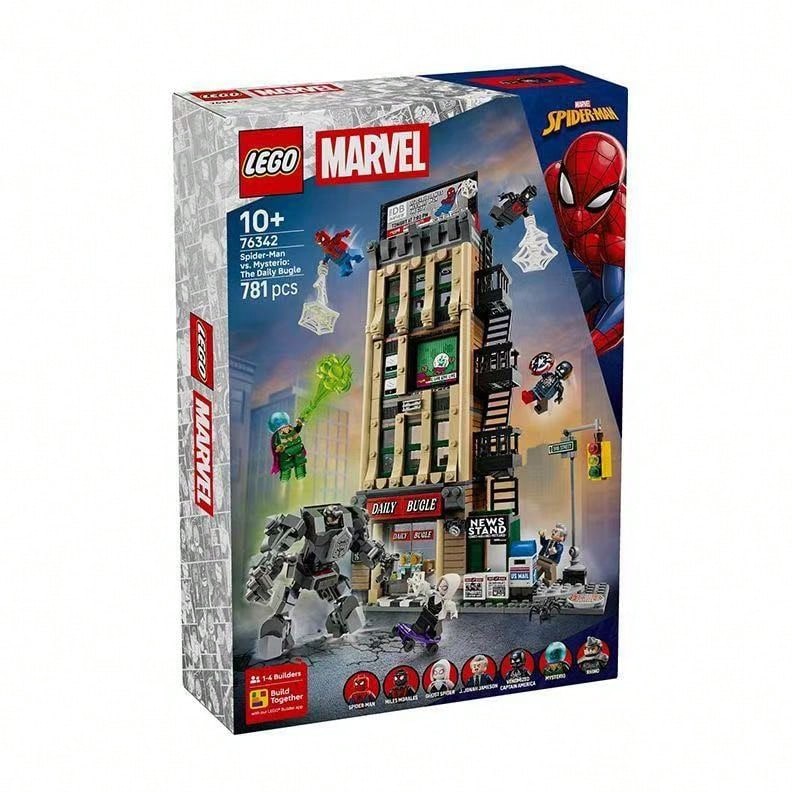 LEGO Marvel 76342 Spider-Man Vs. Mysterio: Daily Bugle Buildable Toy Set - 76342 - View 1