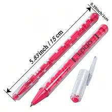 1 Set Of 5 Pcs, Random Creative Maze Design Ballpoint Pens - Novelty Stationery, Suitable For Classroom, Office Writing Supplies And Student Rewards - Multicolor - View 3