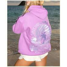 2026Hot-Selling Professional Embroidery DING Z European Size Sweatshirt Drop Shoulder Hoodie Embroidered Sweatshirt - 淺紫色-刺繡款 - 查看 12