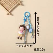 Creative Couple Doll Mobile Phone Chain Key Chain Exquisite Girl Bag Pendant Mobile Phone Shell Key Chain Pendant Wholesale - Multicolor - View 3