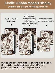 豹纹图案,豹纹蝴蝶结,豹纹嘴唇,幸运8平板电脑保护套,兼容iPad 9.7/10.2/10.5/10.9/12.9/Pro 11(第十代),兼容三星Galaxy Tab S6 Lite 10.4英寸,兼容Kindle Paperwhite(第十二代,2024款),Kindle(第十一代,2022款),Kobo Clara Color,柔软防摔,智能支架/自动唤醒/睡眠功能 - 彩色 - 查看 10