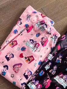 1pc KPOP Anime Print Loose Casual Lounge Pants, Multiple Colors, Korean Style, Autumn/Winter Thermal Lining - Multicolor - View 7
