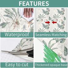 1卷龟壳竹子图案自粘墙纸，防水防污，适用于客厅、厨房、卧室、宿舍等场所，装饰性贴纸，易于安装和移除，尺寸为17.7英寸 x 39.3英寸 / 118.1英寸 / 196.8英寸。 - 綠色 - 查看 10