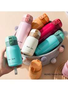 迷你杯 200ml 口袋杯 不锈钢保温咖啡杯 真空保温瓶 热水袋 儿童礼物 - 彩色 - 查看 1