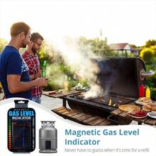 Magnetic Propane Tank Level Gauge Meter - Accurate, Reusable, And Secure Attachment For Easy Readings - Ideal For Home, Grilling, Camping, And Outdoor Cooking With No More Guesswork - Black - View 5