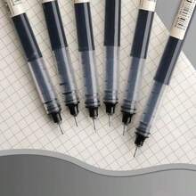0.5毫米高容量黑色圆珠笔，书写流畅，适用于学生、考试和办公用途