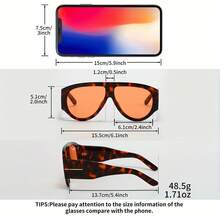 Vintage Glasses - Vintage Brown Frame, Non-Prescription Glasses, Suitable For Men And Women For Daily And Formal Occasions, Shooting, Parties, Street Style - Includes Glasses Case - Exquisite Vintage Accessories, Photo Props, Tortoiseshell Design, Lightweight Frame, Fashion Statement Piece, Must-Have For Trendsetters - 黑框淡茶片 - 查看 6