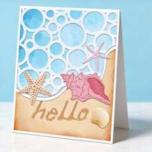 Creative Bubble Backdrop Cutting Dies, DIY Scrapbooking Album And Embossing Stencil, Greeting Card Making Tool, Card Paper Cutting Crafts ,Gift Card Making Template Die Cuts. - Silver - View 10