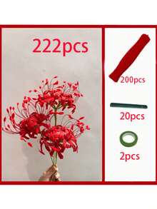 100支/312支红色玫瑰花束套装，升级版DIY手工套装，适用于母亲节、情人节、毕业典礼、家居装饰及各种节日 - 彩色 - 查看 15