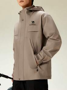 CAMEL CROWN Men's Cold-Proof And Breathable Outdoor Jacket, Spring And Autumn Travel Wear, Hiking And Mountaineering Clothing