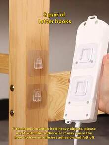 Seamless Hook, Suitable For Various Storage Racks, Adhesive Backing, Applicable For Kitchen/Bathroom/Wall Decor, Multipurpose Practical Hooks, Suitable For Decorative Holiday Parties - Multicolor - View 12