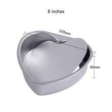 Baking Mold With Heart Shaped Anode And Active Bottom Cake Mold, Heart-Shaped Cake Tray, Non Stick Baking Tray, Bottom Detachable 8-Inch Heart-Shaped Chiffon Cheesecake Mold - Multicolor - View 7