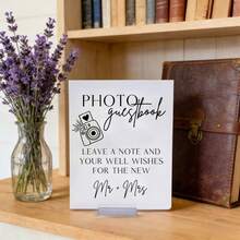 Acrylic Photo Guestbook Sign, Wedding Guestbook Sign, Snap It Stick It Sign For Wedding, Acrylic Wedding Sign, Please Sign Our Guestbook,Acrylic Table Sign,Birthday Party Table Sign , Acrylic Signage,Wedding Table Sign - Multicolor - View 6
