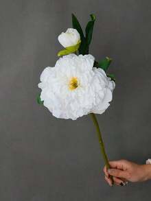 1pc Realistic New 2-Head Peony Vintage Style Home Living Room Decoration Fake Flower Arrangement, Valentine's Day, Gift - 彩色 - 查看 10