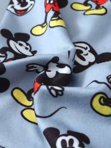 3PCS Disney, Cartoon Graffiti Print Men's Lingerie, Elasticated Waistband Men's Boxer Briefs - Multicolor - View 3