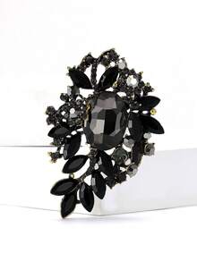 Luxury Glass Pendant Brooches For Women Unisex Elegance Rhinestone Flower Pins Banquet Jewelry Clothing Accessories/Friends Gathering Badges New Gifts - Medium-sized Glass (0037) - View 17