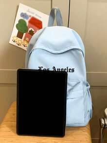 Minimalist Style Men's Backpack, Nylon Material, Large Capacity, Convenient For Daily Commute And Laptop Carrying. 2000s Style, Essential For Back To School Season. - Multicolor - View 8