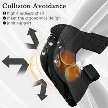 6 piezas Rodilleras y coderas para adultos con protectores de muñeca - Equipo de protección multiusos - Juego de protección para bicicleta, patinaje, ciclismo adecuado para monopatín, ciclismo, patinaje sobre ruedas - Multicolor - Ver 4