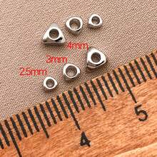 20颗18K镀金三角形隔珠，黄铜散珠，小巧迷你散珠，适用于珠宝制作配件，如手链、串珠、DIY项链、耳环等，女士款 - 彩色 - 查看 4