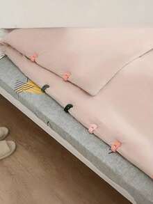 4pcs Bed Sheet Clips - Heavy Duty Shell Clips Bed Sheet Fasteners, Non-Slip Mattress Grip Fits Thick Mattress, Home Hotel Bedding Clips - Multicolor - View 7