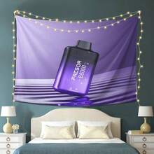 1PC Release Aromatic Vapors With Disposable Vapes. Tapestries Suitable For All Occasions, An Ideal Gift For Celebrations, Perfect For Parties, Bedrooms, And Living Rooms, An Excellent Decorative Item No Power Needed  Elevate Your Life With A Beautiful Tapestry - 彩色 - 查看 5