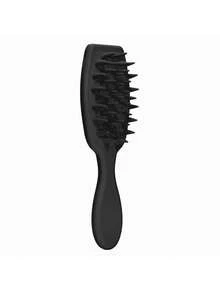 1pc Long Handle Silicone Hair Scalp Massager Brush, Hair Washing Brush For Shampoo And Styling - Multicolor - View 9