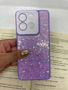 Capa de celular compatível com Moto G86 5G Shine - Roxo - Visão 1