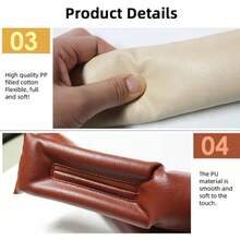 Universal Car Seat Gap Filler, Leather-Like Material, Easy To Clean And Install, Suitable For All Seasons - Multicolor - View 5