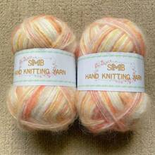 2pcs/Pack (100g/372yds) Handmade Multicolor Gradient Blended Knitted & Mohair Yarn, Soft & Non-Irritating, Fashionable & Versatile, Suitable For DIY Knitting & Crocheting Projects Like Bags, Hats, Scarves, Socks, Sweaters, Craft Decorations, Multiple Colors Available - Multicolor - View 22