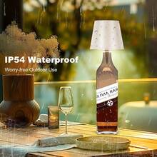 (White-1pc)Wireless Bottle Lamp RGB LED Bottle Light With Remote Dimmable Desk Lamp Night Lamp,Valentine's Day Gifts - 酒瓶燈-白1pc - 查看 6