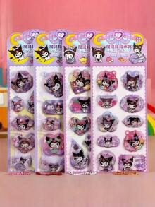 1 Set Cute Cartoon 3D Bubble Stickers, Suitable For Girls, Mini Patterns, Can Be Used For Decorating Children's Reward Stickers, Notebooks, Phone Cases, And CMOS Cameras