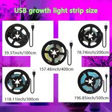 USB Powered LED Plant Growth Light, Indoor Potted Plant Supplementary Lighting, Desktop Seedling Grow Light, Green Plant Care - Purple - View 3