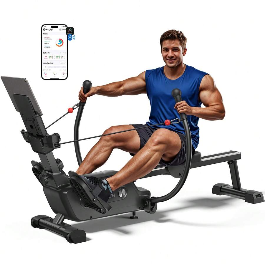 R26 Sculls Ultra-Quiet Magnetic Rowing Machines For Home With 16-Level, Free MERACH App For Immersive Workout - R26 Sculls Magnético Ultrasilencioso - Ver 1