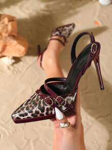 Burgundy Leopard Print