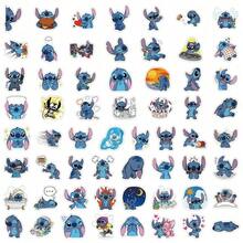 50/100/150pcs Stitch Stickers, Phone Case Stickers, Waterproof Stitch Stickers, Office Supplies, School Supplies, X, DIY Stickers, Decorative Stickers, Cartoon Stickers, Anime Theme Stickers, Suitable For Phones And Suitcases, Also Suitable For Notebooks, Water Bottles And Guitars, Suitable For Laptops, Suitcases, Phones And Water Bottles - Blue - View 7