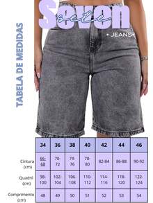 Women's Jorts Black Denim Bermuda Shorts, 100% Cotton, High Waist, No Lycra, Mid-Thigh Length, Marbled, Cycling Style, Boho Style, Casual, Sexy, Cute, Cotton, Zipper, Pocket, Button, Women's Denim Clothing, Nightwear, Holidays, Vacation, Daily Wear, Home Wear, ALL - 黑色石墨 Lisa 060-D - 查看 6