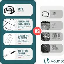 Set Of 2 Goals, Foldable Soccer Net, Training Equipment - Classic - View 9