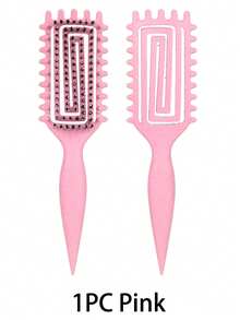 Wet Hair Detangling Brush For Curly Hair – Vented Styling Comb With Flexible Pins & Side Teeth, Shower Shampoo Detangler For Wavy/Thick Hair, Anti-Frizz Hairbrush For Women & Men - Multicolor - View 13